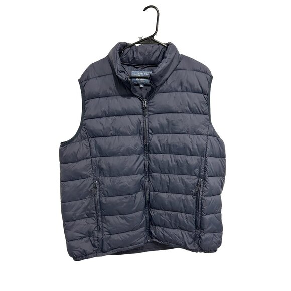 G.H. Bass & Co. Puffer Vest Navy Quilted Full Zip Pockets Sz XXL - Picture 1 of 9